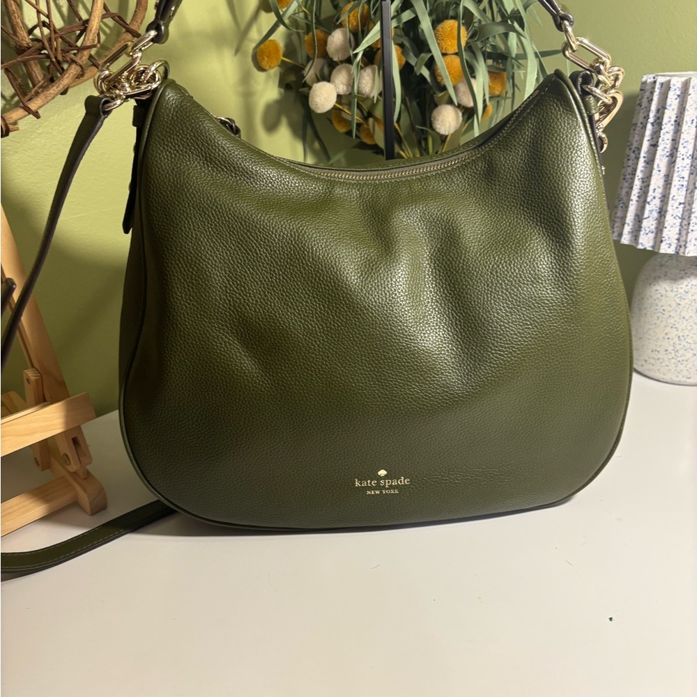 Kate Spade Green Leather Shoulder Bag